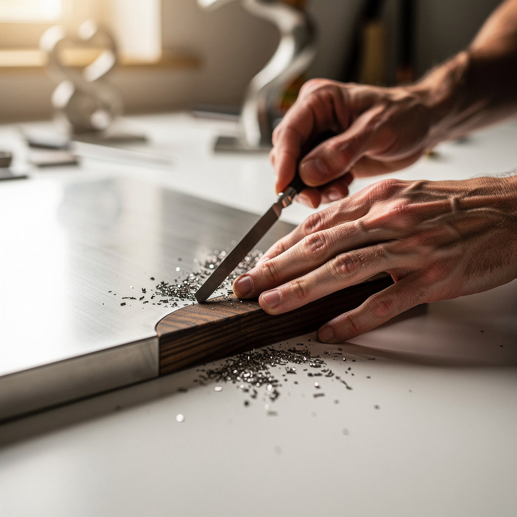 Frankenstein Metalworks custom metal fabrication portfolio showcasing cutting boards and metal art in Santa Barbara, California